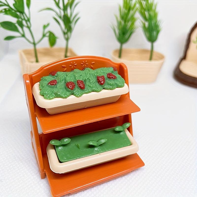 30pcs Mini Farm Vegetable Toys Educational Ornaments Simulation Play Set