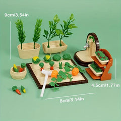 30pcs Mini Farm Vegetable Toys Educational Ornaments Simulation Play Set