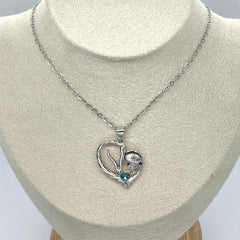 Horse Necklace Heart Necklace for Girls Birthday