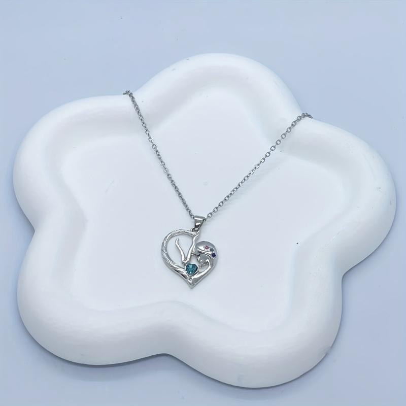 Horse Necklace Heart Necklace for Girls Birthday