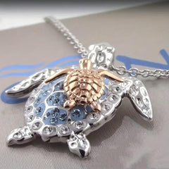 Turtle Necklace Parent child Turtle Pendant Necklace Charm Women's Necklace