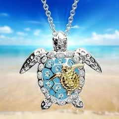 Turtle Necklace Parent child Turtle Pendant Necklace Charm Women's Necklace