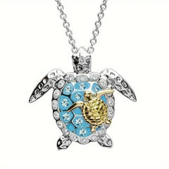 Turtle Necklace Parent child Turtle Pendant Necklace Charm Women's Necklace