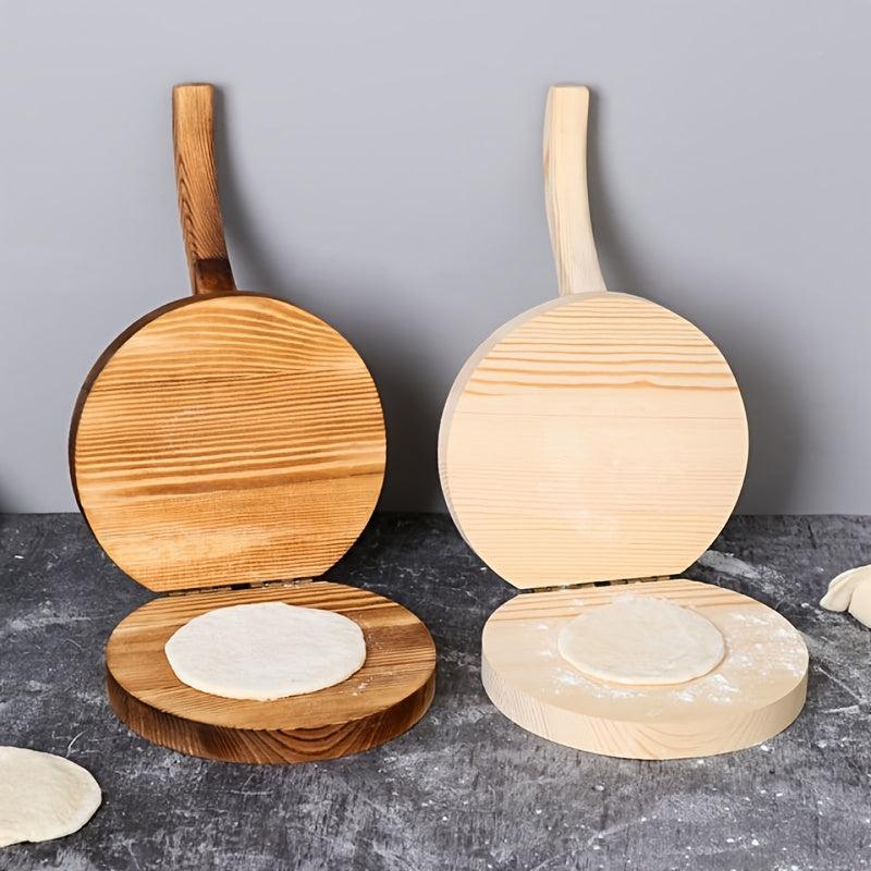 Solid Wood Dumpling Skin Press Noodle Bun Mold
