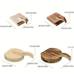Solid Wood Dumpling Skin Press Noodle Bun Mold