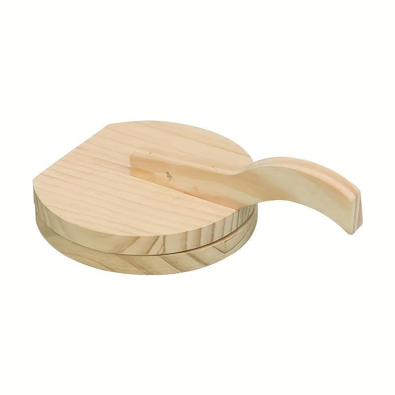 Solid Wood Dumpling Skin Press Noodle Bun Mold