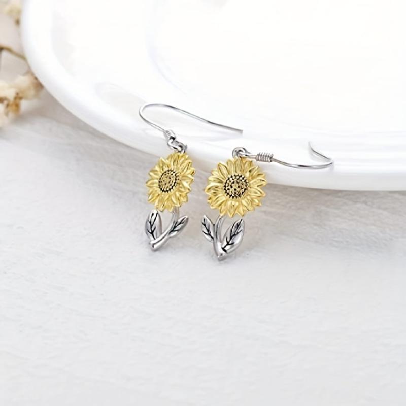 Sunflower Dangle Earrings Drop Dangle Earrings