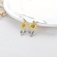 Sunflower Dangle Earrings Drop Dangle Earrings