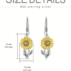 Sunflower Dangle Earrings Drop Dangle Earrings