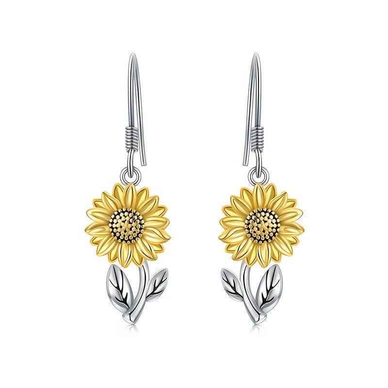 Sunflower Dangle Earrings Drop Dangle Earrings