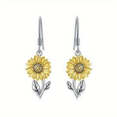 Sunflower Dangle Earrings Drop Dangle Earrings