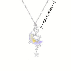 Moon Necklace For Girls Collarbone Chain Jewelry Girlfriends