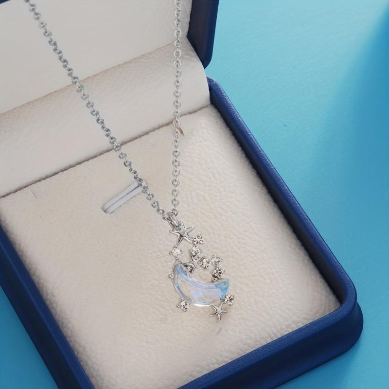 Moon Necklace For Girls Collarbone Chain Jewelry Girlfriends