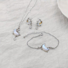 Moon Necklace For Girls Collarbone Chain Jewelry Girlfriends