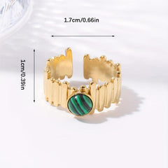 Personalized Stainless Steel Open Ring