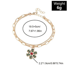 Holiday Jewelry Set Japanese Chain Pendant Christmas Bracelet