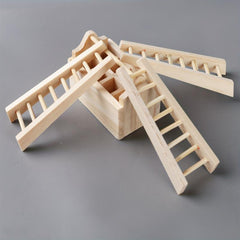 Mini Wooden Ladder for Painting Decorating Staining Fairy Home Decor
