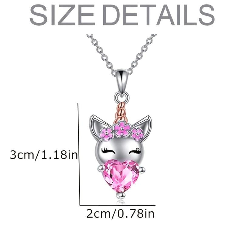 Unicorn Pendant Necklace for Girls - Fantasy Unicorn Jewelry