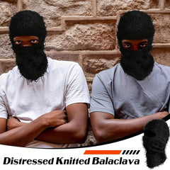 Distressed Balaclava Full Face Ski Mask Knitted Balaclava Ski Mask