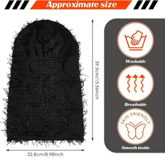 Distressed Balaclava Full Face Ski Mask Knitted Balaclava Ski Mask
