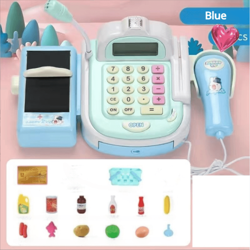 Cash Register Toy for Kids Supermarket Play House