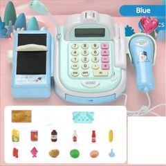 Cash Register Toy for Kids Supermarket Play House