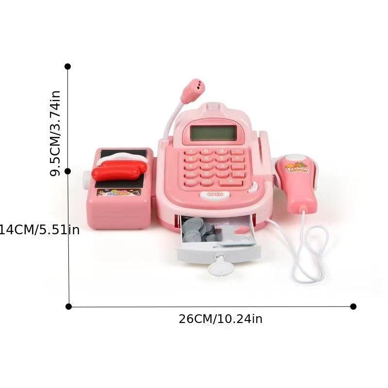 Cash Register Toy for Kids Supermarket Play House