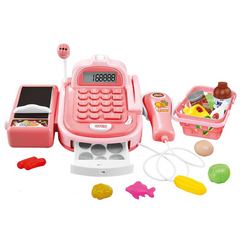 Cash Register Toy for Kids Supermarket Play House