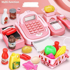 Cash Register Toy for Kids Supermarket Play House