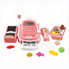 Cash Register Toy for Kids Supermarket Play House