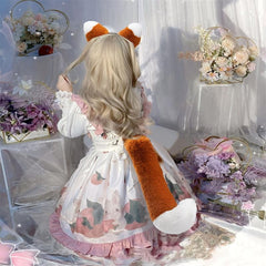 Fox Ear Hoop and Tail 2 piece Role playing Costume
