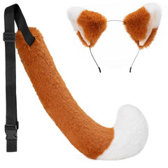 Fox Ear Hoop and Tail 2 piece Role playing Costume