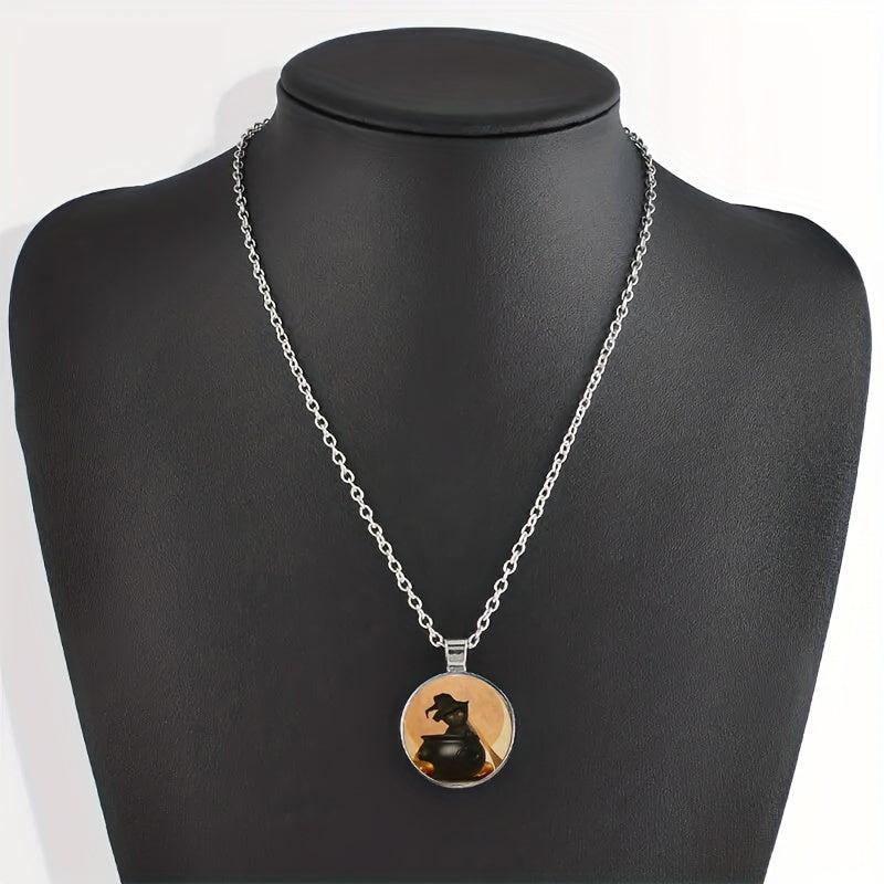 Cartoon Cat Bead Pendant Necklace Gift