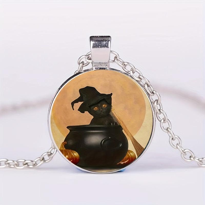 Cartoon Cat Bead Pendant Necklace Gift