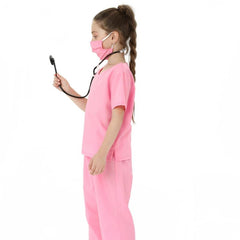 Pink Doctor Role Play Costume for Kids