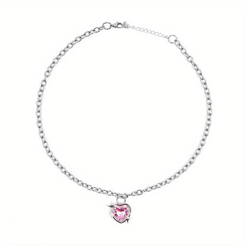 Star Heart Pendant Necklace Holiday Birthday Gift Party Jewelry