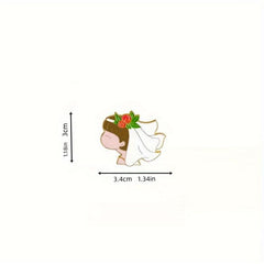 Festive National Style Cartoon Couple Brooch Wedding Gift
