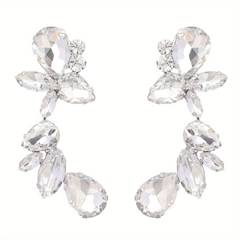 Stunning Water Drop Earrings with Diamonds