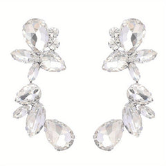 Stunning Water Drop Earrings with Diamonds