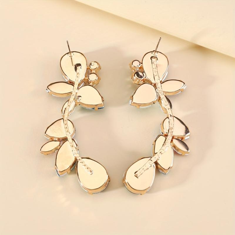 Stunning Water Drop Earrings with Diamonds