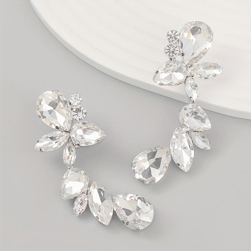 Stunning Water Drop Earrings with Diamonds