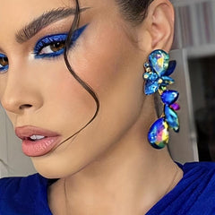 Stunning Water Drop Earrings with Diamonds