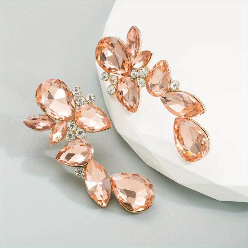 Stunning Water Drop Earrings with Diamonds