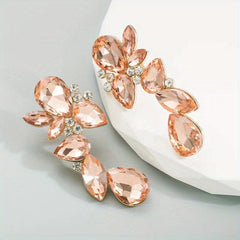 Stunning Water Drop Earrings with Diamonds