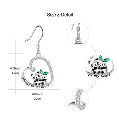 Panda Love Earrings for Ladies and Girls, Birthday Christmas