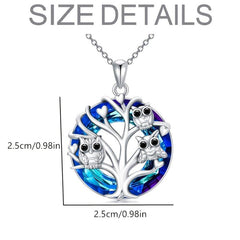Tree Of Life Owl Pendant Necklace Ideal Gift For Women