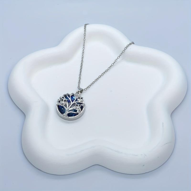 Tree Of Life Owl Pendant Necklace Ideal Gift For Women