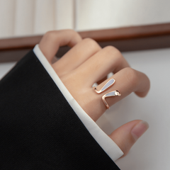 Pink Rabbit Ear Ring Adjustable Alloy Index Finger Jewelry