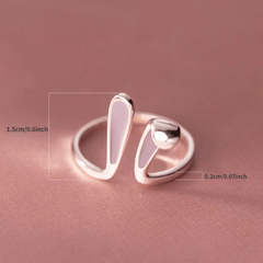 Pink Rabbit Ear Ring Adjustable Alloy Index Finger Jewelry