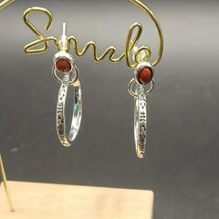 Vintage Agate Turquoise Earrings Men Women Unique Style